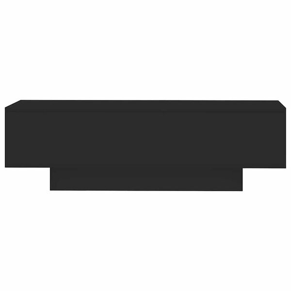 vidaXL Klubska mizica črna 100x49,5 x31 cm inženirski les