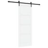 vidaXL Drsna vrata ORKDAL 78 x 211 cm Inženirski les Bela in črna