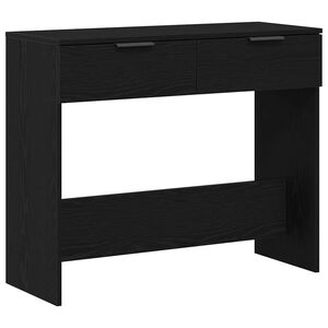 vidaXL Konzolna miza Črna Orehovina 30 x 36 x 75 cm Inženirski les