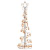 vidaXL LED božično drevo z bombicami 120 LED toplo bele 180 cm