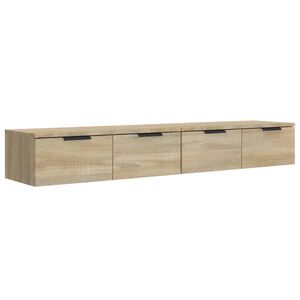 vidaXL Stenska omarica 2 kosa sonoma hrast 68x30x20 cm konstruiran les
