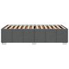 vidaXL Posteljni okvir brez vzmetnice temno siv 90x200 cm blago