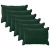 vidaXL Prevleka za blazino 6 pcs HOUTEN Temno zelena 50 x 70 cm Žamet
