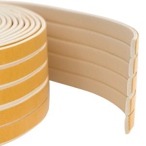 vidaXL Samolepilni tesnilni trak za okna Bela 9 x 3 mm 12 m EPDM pena