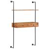 vidaXL Stenska miza 90x40x170 cm trden akacijev les