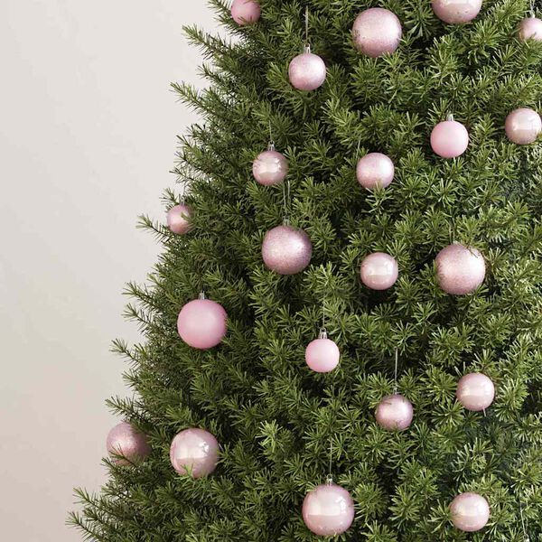 vidaXL Komplet novoletnih bučk 100 kosov roza barve