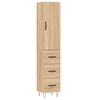 vidaXL Visoka omara sonoma hrast 34,5x34x180 cm inženirski les