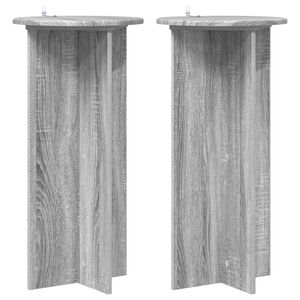 vidaXL Stojalo za rastline 2 kos Siva Sonoma 40 x 40 x 80 cm