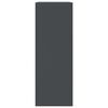 vidaXL Komoda antracitna 67x39x107 cm jeklo