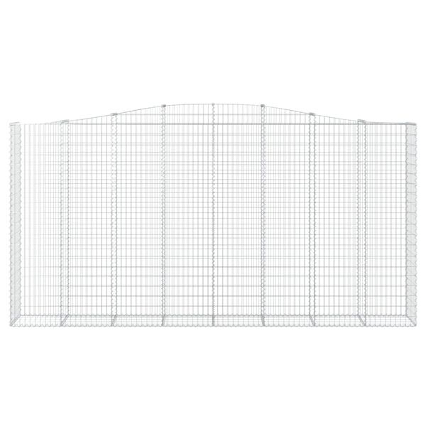 vidaXL Obokane gabion košare 6 kosa 400x50x200/220 cm pocinkano železo