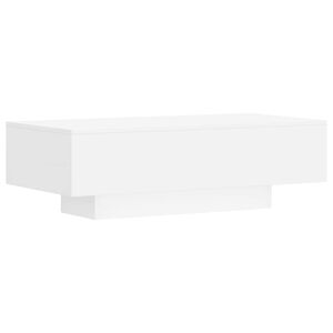 vidaXL Klubska mizica bela 100x49,5x31 cm inženirski les
