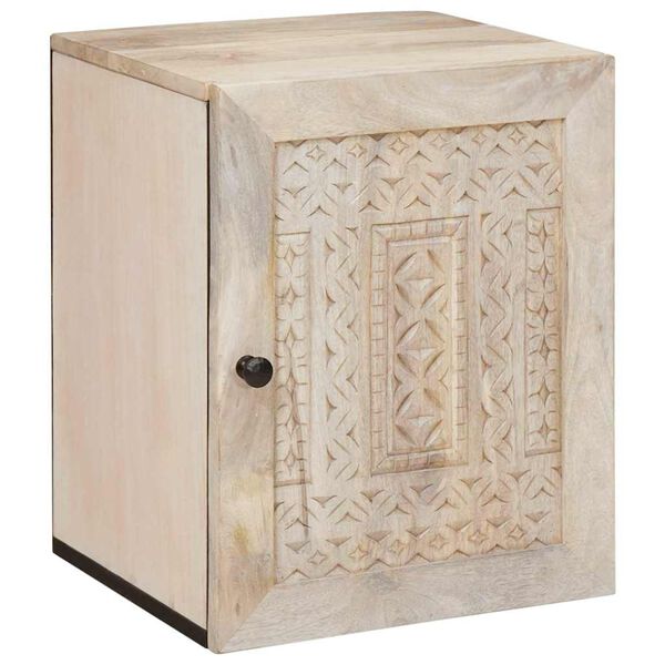 vidaXL Kopalni&scaron;ka omarica z vrati Bela 38 x 33 x 48 cm Konstruiran les