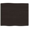 vidaXL Mizna plo&scaron;ča temno rjava 60x50x2 cm obdelana trdna hrastovina