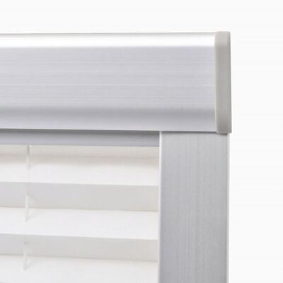 vidaXL Senčilo za zatemnitev okna z naborki bele barve F06