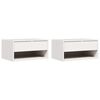 vidaXL Nočna omarica 2 kos Bela 50 x 32,5 x 24 cm Trdna borovina