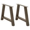 vidaXL Noge za klubsko mizico v obliki črke A, 2 kosa, 60 x (42-43) cm, jeklo