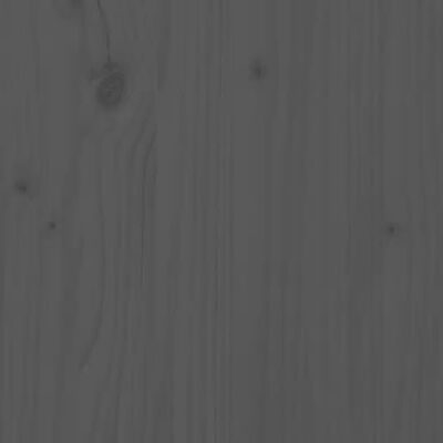 vidaXL Posteljni okvir siv 140x190 cm trdna borovina