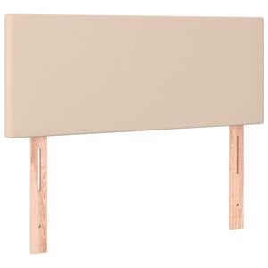 vidaXL Posteljno vzglavje kapučino 80x5x78/88 cm umetno usnje