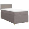 vidaXL Box spring postelja z vzmetnico taupe 80x200 cm blago