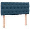 vidaXL Box spring postelja z vzmetnico temno modra 120x210 cm žamet