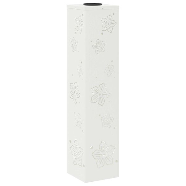 vidaXL Solarno LED svetilo za pot 2 pcs Bela Medenina