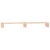 vidaXL Stojalo za zaslon 100x27x10 cm trdna borovina