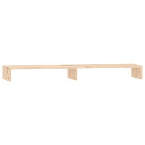 vidaXL Stojalo za zaslon 100x27x10 cm trdna borovina