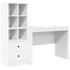 vidaXL Miza Bela 145.5 x 50 x 127 cm 2 kos
