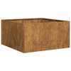 vidaXL Planter Rusty 80x80x40 cm Vremensko odporno jeklo