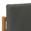 vidaXL Zunanja garnitura za sedenje z blazino Naravna 71 x 63 x 73 cm