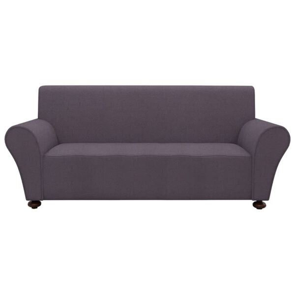 vidaXL Stretch Couch Slipcover Anthracite Polyester Jersey