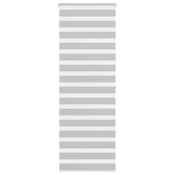 vidaXL Zebra senčilo svetlo sivo 80x200 cm tkanina &scaron;irina 75,9 cm