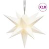 vidaXL Božična svetilka 10 LED bela 10 cm