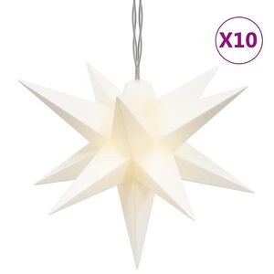 vidaXL Božična svetilka 10 LED bela 10 cm