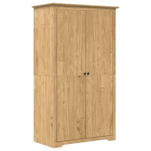 vidaXL Garderobna omara BODO bela 99x53,5x173 cm trdna borovina