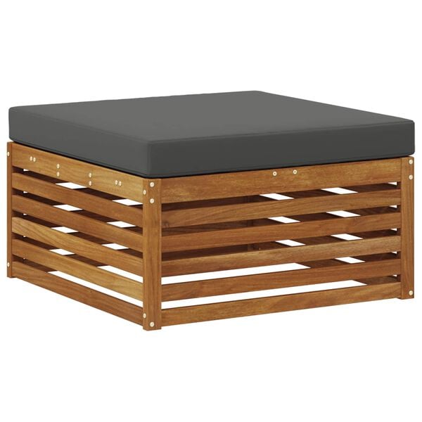 vidaXL Zunanja garnitura za sedenje 6 pcs Naravna in antracitna