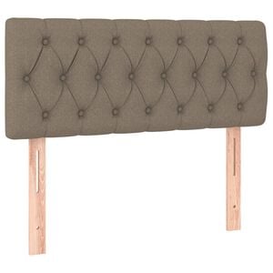 vidaXL Posteljno vzglavje taupe 90x7x78/88 cm blago