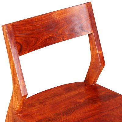 vidaXL Jedilni stol 2 kosa masiven akacijev les in palisander
