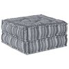 vidaXL Modularna sedežna enota Blago Siv tisk 70 x 70 x 36 cm