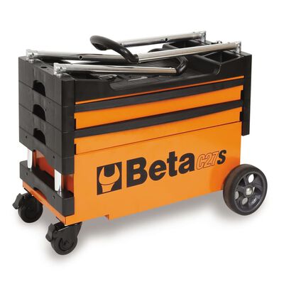 Beta Tools Zložljiv Voziček za Orodje "C27S-O" Oranžen Jeklo 027000201