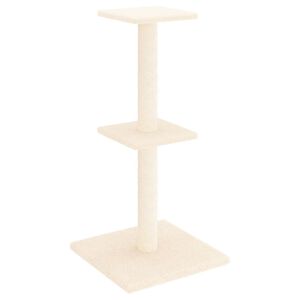 vidaXL Mačje drevo s praskalniki iz sisala krem 73 cm