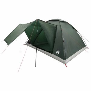 vidaXL Kamperski &scaron;otor s streho Voja&scaron;ka zelena 335 x 275 x 180 cm