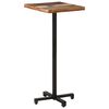 vidaXL Bistro mizica kvadratna 50x50x110 cm trden predelan les