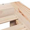 vidaXL Posteljni okvir brez vzmetnice 100x200 cm trdna borovina