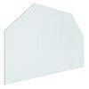 vidaXL Steklena plo&scaron;ča za kamin Transparentno 80 x 50 cm Steklo