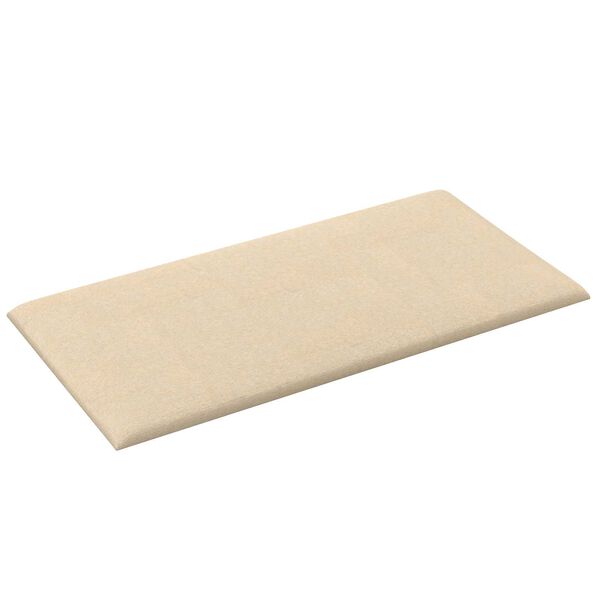 vidaXL Stenska glavna postelja 12 pcs krema 30 x 15 cm blago