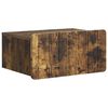 vidaXL Stenski nočni omarici Dimljen hrast 49 x 34,5 x 24 cm
