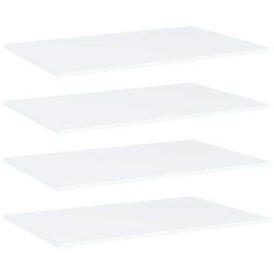 vidaXL Dodatne police za omaro 4 kosi bele 80x50x1,5 cm iverna plošča