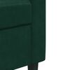 vidaXL Dvosed temno zelen 140 cm žamet