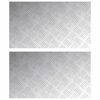vidaXL Stopnice 2 kos 70 x 40 cm srebrna Aluminij Pravokotna